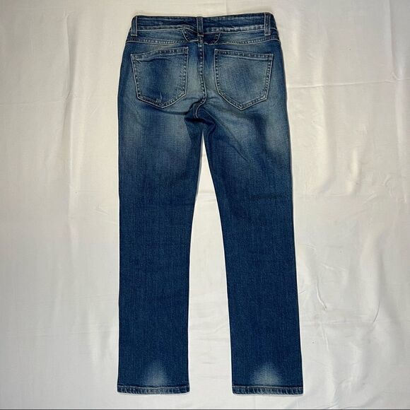 Closed Starlet Skinny Straight Low Rise Ankle Blue Wash Made in Italy Jeans 24 - Picture 6 of 9
